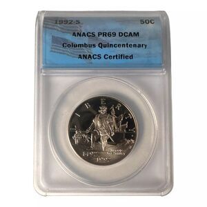 1992-S Columbus Quincentenary Half Dollar ANACS PR69 DCAM Coin